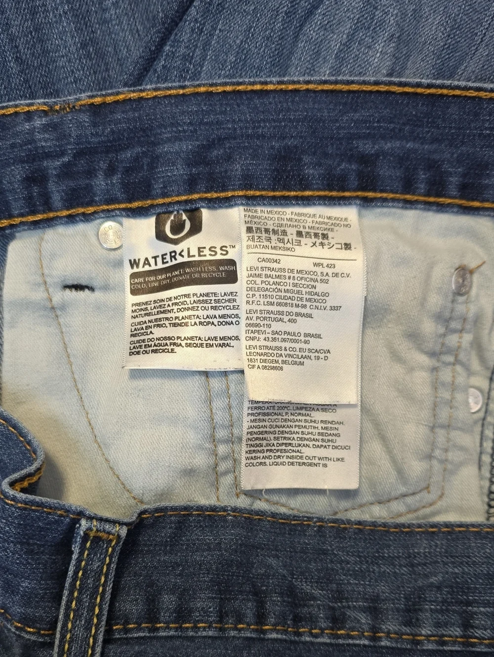 Levi's 514 36 X 30 Classic Men's Blue Straight-Leg Jeans